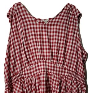 Checkered plus size blouse